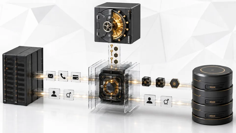 Database Encryption — product render.