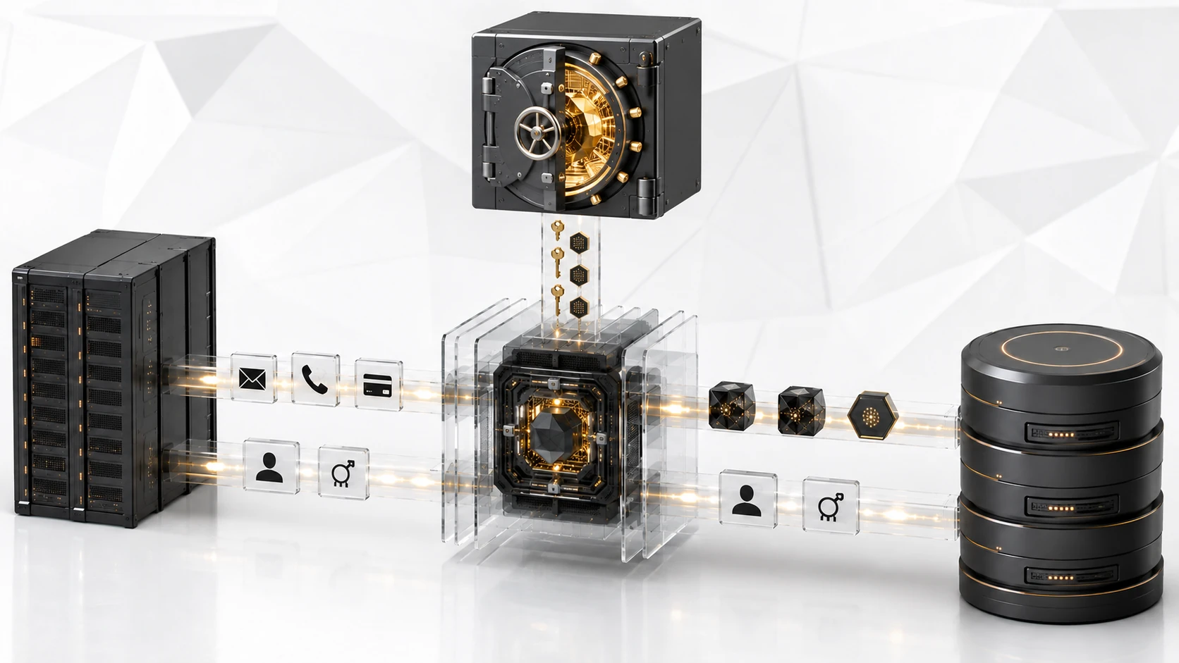 Database Encryption — product render.